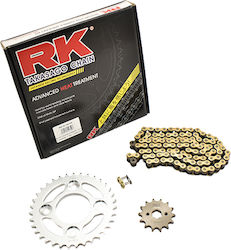 RK Chain & Sprocket Kit 104l for Honda ANF 125 Innova