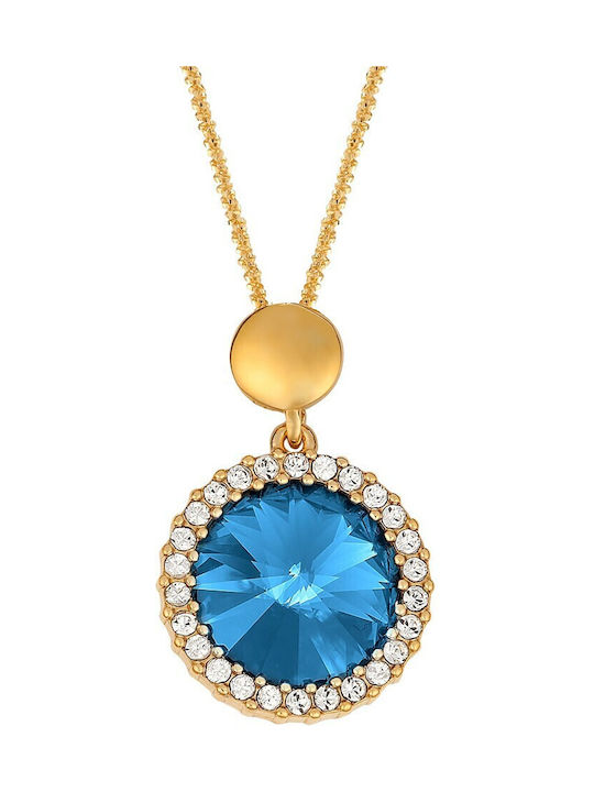 293 Necklace Rosette Gold Plated