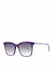 Ana Hickmann Women's Sunglasses with Purple Frame and Gray Gradient Lens HI9057 D02