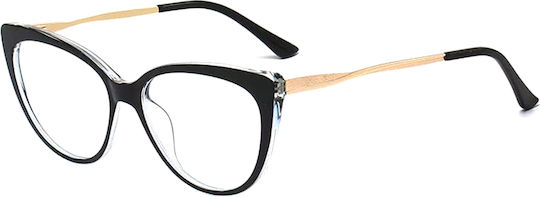 Techsuit Screen Protection Glasses Katzenauge in Schwarz Color