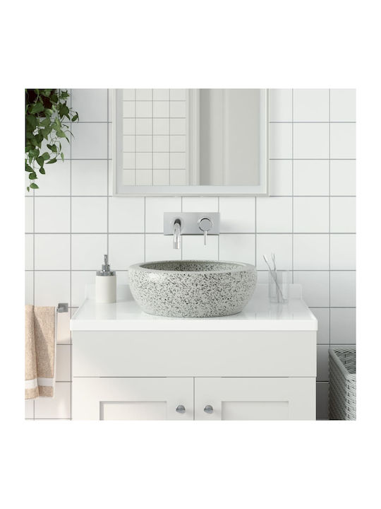 vidaXL Vessel Sink Ceramic 41x41x14cm Grey