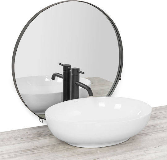Rea Aufgesetztes Waschbecken Porzellan 51.5x39x14cm White