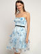 E-shopping Avenue Midi Rochie Light Blue