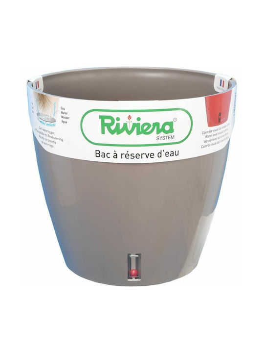 Riviera Flower Pot Self-Watering 36x33cm Ragwort