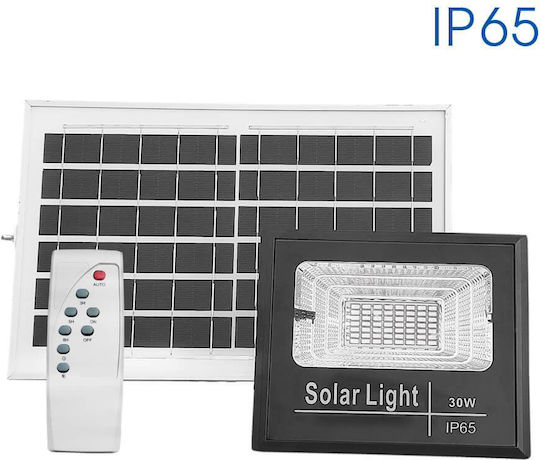 Vivalux Στεγανός Ηλιακός Προβολέας LED 30W Ψυχρό Λευκό 6400K IP65