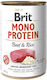 Brit Mono Protein Wet Dog Food in Can with Beef Gluten Free 400gr
