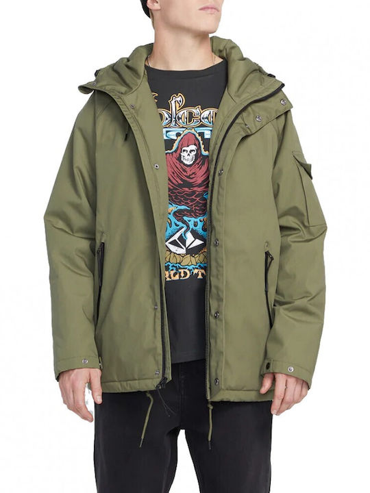 Volcom Fa Stoke Men's Winter Jacket Oil Green