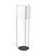 Faro Barcelona Drum Φωτιστικό Δαπέδου με Ντουί για Λαμπτήρα E27 Μαύρο