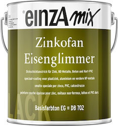 Einza Water-based Anti-Rust Colour 1lt White Metallic