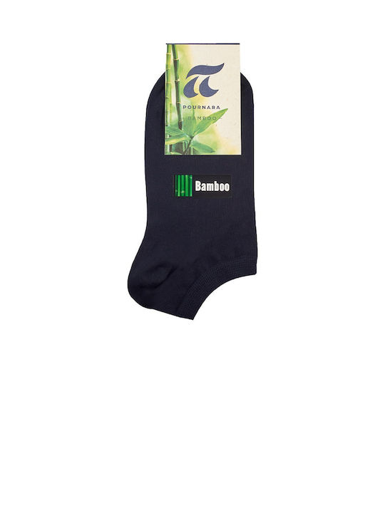 Pournara Men's Solid Color Socks Blue