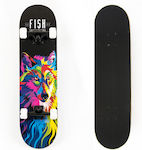 SCK Skateboard 31 Wolf Complete Shortboard Multicolour