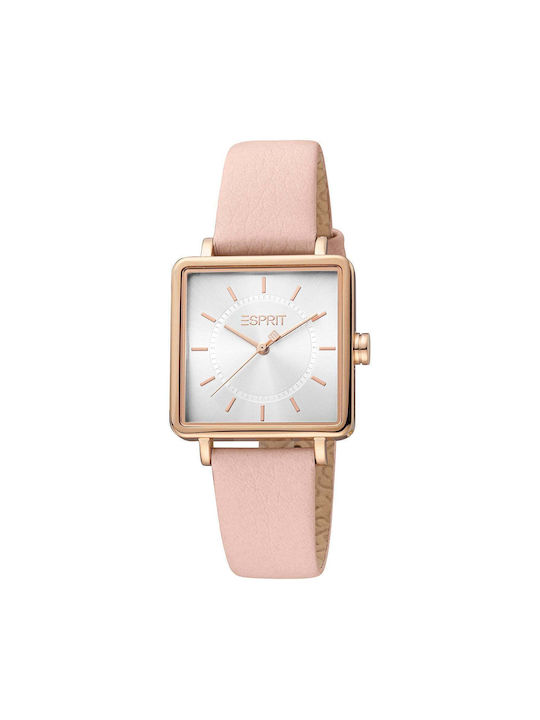 Esprit Watch Automatic with Pink Leather Strap