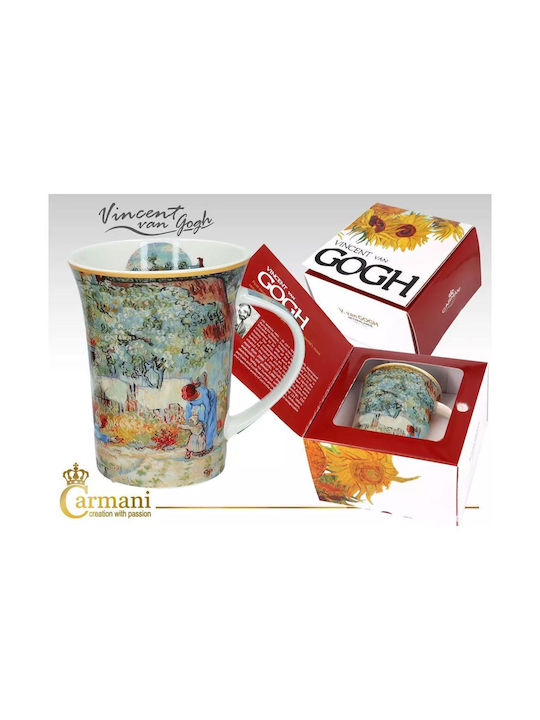 Carmani Κούπα από Πορσελάνη Πολύχρωμη 350ml