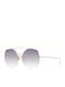 Ana Hickmann Women's Sunglasses with Gold Metallic Frame and Purple Lenses