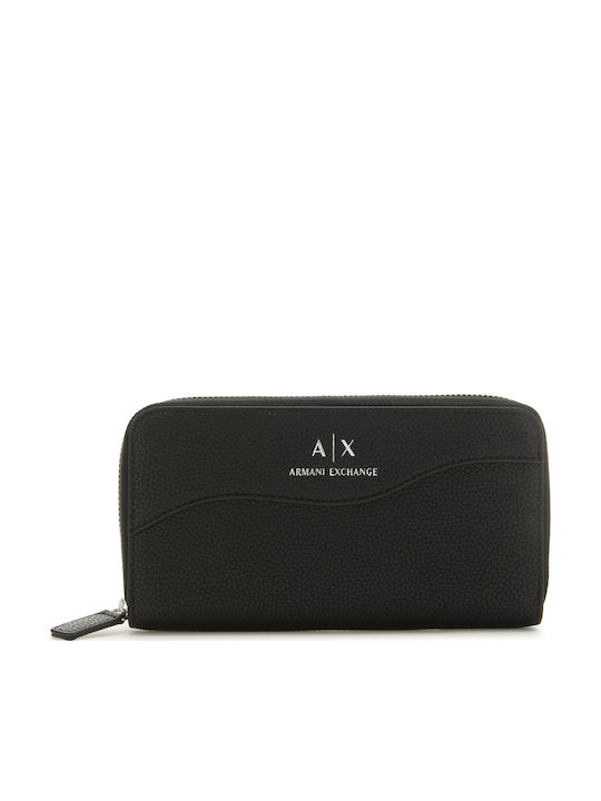 Armani Exchange Голяма Дамско Портмоне Класически Черен