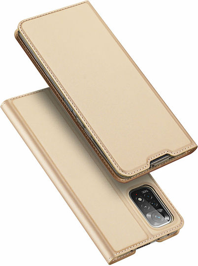 Dux Ducis Skin Pro Holster Book Leather / Silicone / Synthetic Leather Gold (Redmi Note 11 Pro)