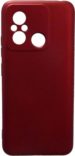 SiiPro Задна корица Силикон 2мм Червен (Redmi 12C)