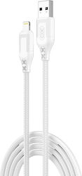 XO NB235 USB-A to Lightning Cable 12W Λευκό 1m ...