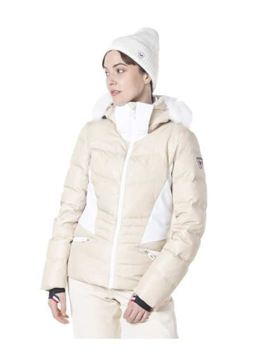 Κοντό Γυναικείο Puffer Μπουφάν για Χειμώνα Ruby (color code: #E0115F)