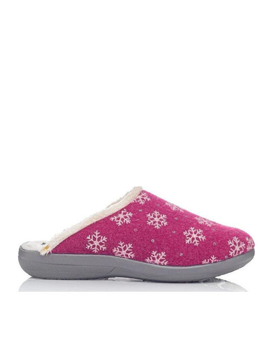 Sunshine Anatomische Damen Hausschuhe Fuchsie