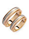 Paraxenies Ehering Zweifarbig 14K