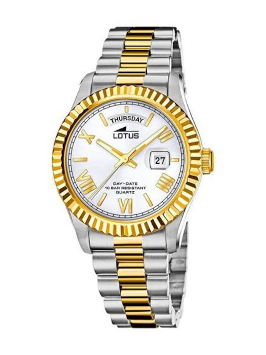 Lotus Watches Мъжки Часовник На Батерия Сребъре...