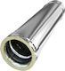 Inox Shell Καμινάδα Καπνοδόχου Inox 130mm Ασημί