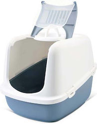 Savic Sa Nestor Jumbo Cat Toilet Closed Light Blue L66.5xW48.5xH46.5cm