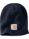 Beanie Unisex Σκούφος με Rib Πλέξη σε Navy Μπλε χρώμα