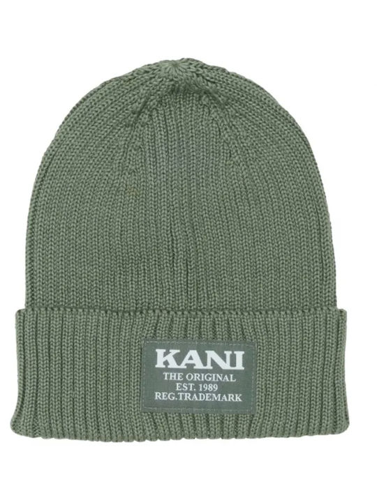 Karl Kani Beanie Unisex Σκούφος Πλεκτός σε Πράσινο χρώμα