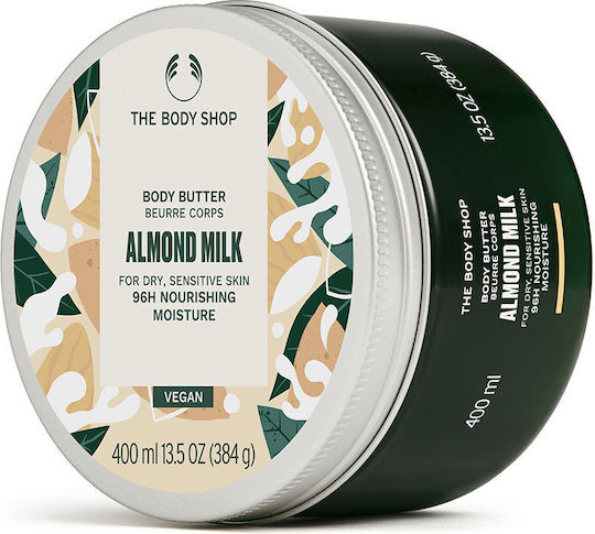 The Body Shop Almond Milk Ενυδατικό Butter Σώματος για Ξηρές & Ευαίσθητες Επιδερμίδες 400ml