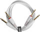 UDG Cable 2 x 6.3mm male - 2x 6.3mm male 3m White (U97004WH)