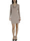 Mini Dress Beige 544-09291-Taupe
