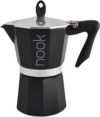 Atmosphera Μπρίκι Espresso 6cups Μαύρο