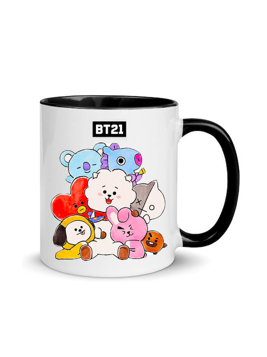 Bts Cană Ceramică Albă 330ml 1buc