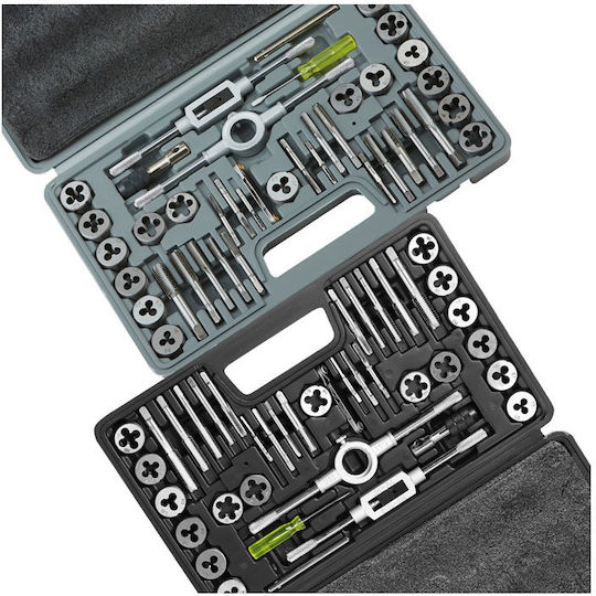 Vevor SZHMJZSZBYG80PY09V0 Tap & Die Sets with Tap Wrench Steel 10x1.5mm 80pcs