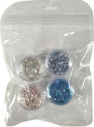 Σετ Glitter for Nails 4pcs