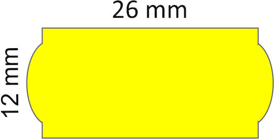 Autocolante Autoadezive pe Rolă pentru Etichetator 26x12mm 1buc