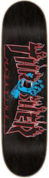 Santa Cruz Screaming 8.5" Σανίδα Shortboard Μαύρη