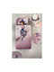 Saint Clair Set Kids Duvet Cover Single with Pillowcase Cotton Purple 160x225cm