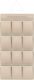 Tpster Stoff Aufhängen Aufbewahrungshülle für Unterwäsche in Beige Farbe 40x90cm 1Stück