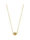 Vogue Joy Necklace from Gold Plated Silver with Zircon