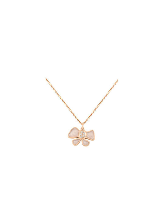 Ekan Necklace from Rose Gold 14K with Diamond