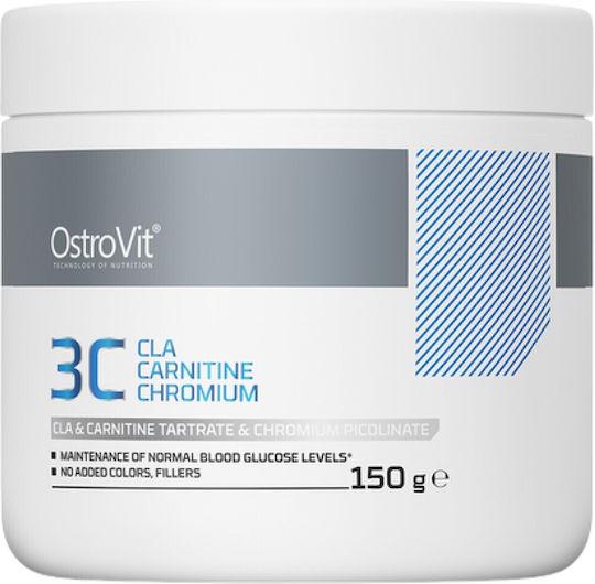 OstroVit 3C - CLA + Carnitine + Chromium με Γεύση Λεμονάδα βατόμουρου με μέντα 150gr