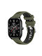 Texture Two Color Armband Silikon Army Green Black (Amazfit GTS 4)