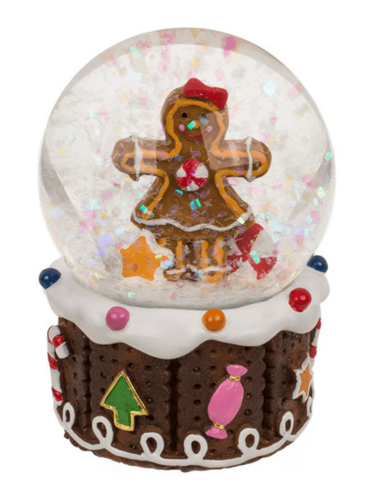 Fetița De Turtă Dulce Glob De Zăpadă De Crăciun 4.5x4.5cm