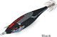 DTD Ballistic Red Killer 3.0B Squid Jigs Fluorescent 9cm/14.2gr Full Black