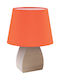 ARlight Tla 60 Wood Table Lamp for Socket E14 with Orange Shade and Base