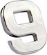 Auto Gs Car Letter Stickers 2.7 x 2.7cm in Silver Color 1pcs
