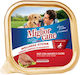 Morando Miglior Nassfutter Hunde in Tablett mit Rindfleisch 150gr